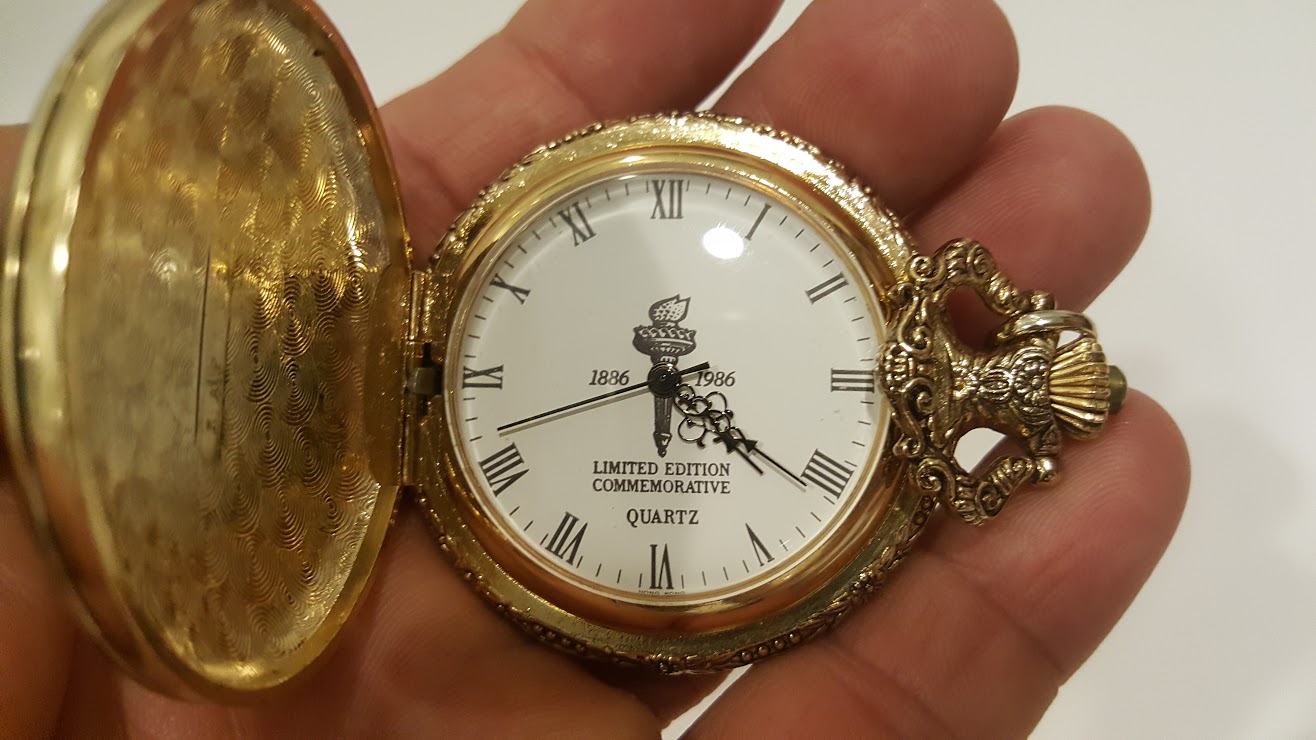 Statue of Liberty Limited Edition Commemorative Quartz Pocket Watch eBay